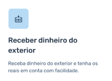 Receber dinheiro do exterior